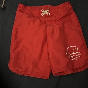Art Class light red mesh lined swim shorts